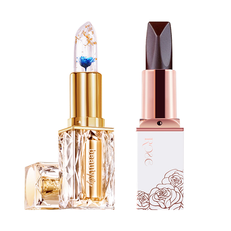 

Кристальный цветочный лепесток меняющий цвет блеск для губ увлажняет и питает упаковка 2 шт BEAUTY SIGN