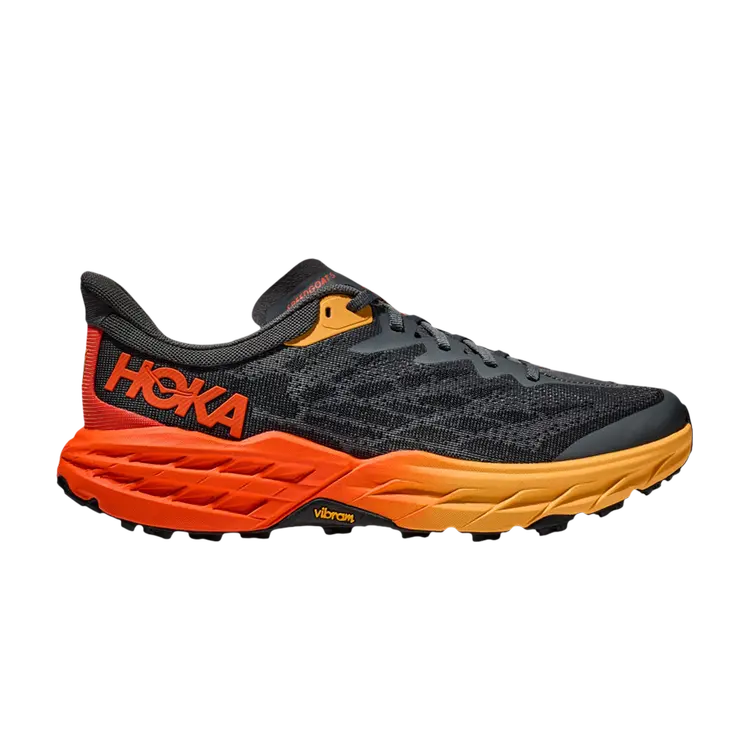

Кроссовки HOKA Speedgoat 5 2E Wide 'Castlerock Flame', серый