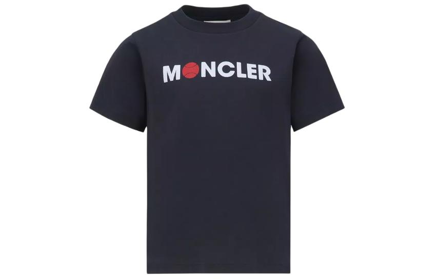 Детская футболка с теннисным логотипом Kids' Night Blue Moncler — фото 2