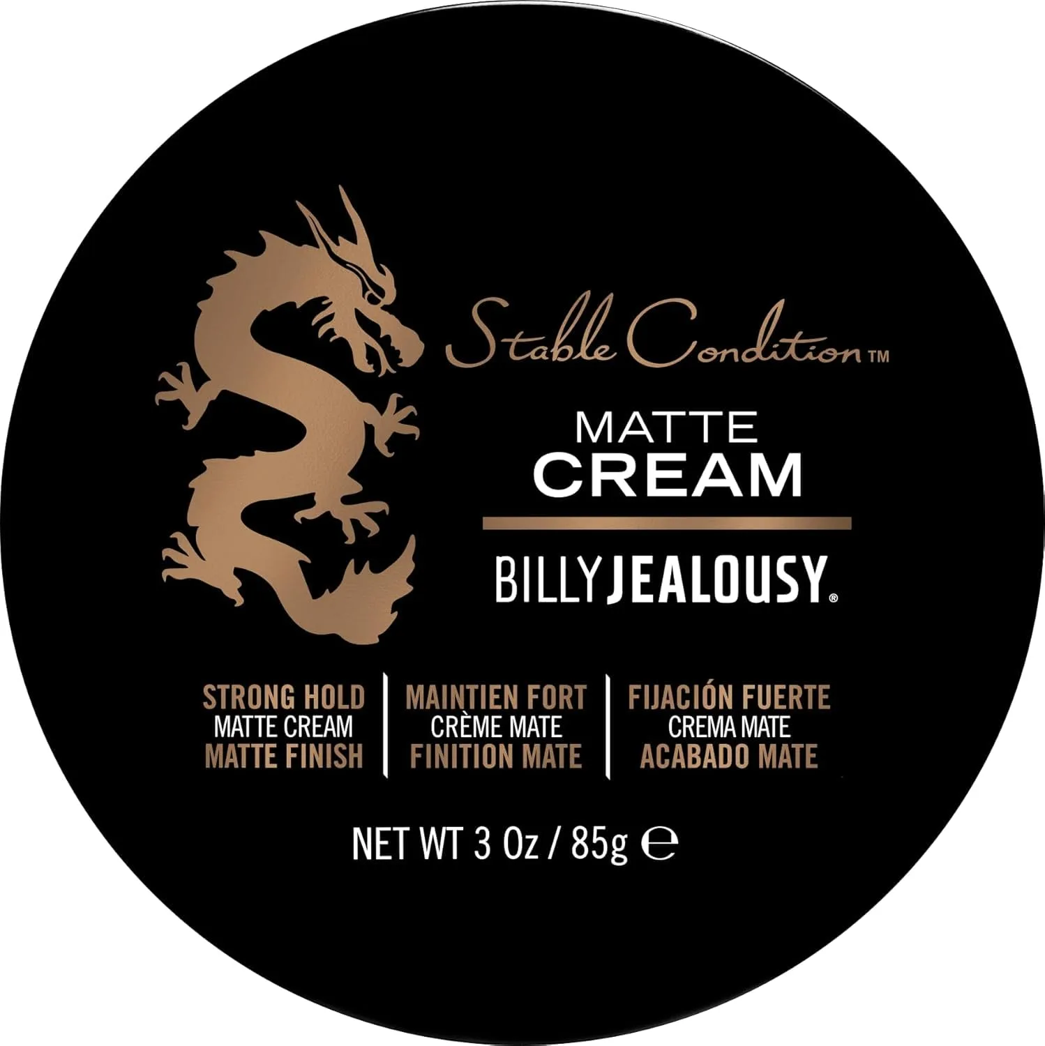 Набор Billy Jealousy из 2 предметов: Headlock Hair Molding Cream (сильная фиксация, матовый эффект) и Stable Condition Matte Cream (естественная фиксация, поддается укладке, на водной основе) для мужчин - 170 г, white — фото 3