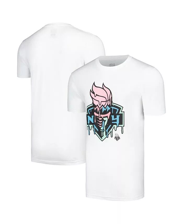

Мужская и женская белая футболка New York Liberty Ice Cream Drip Stadium Essentials
