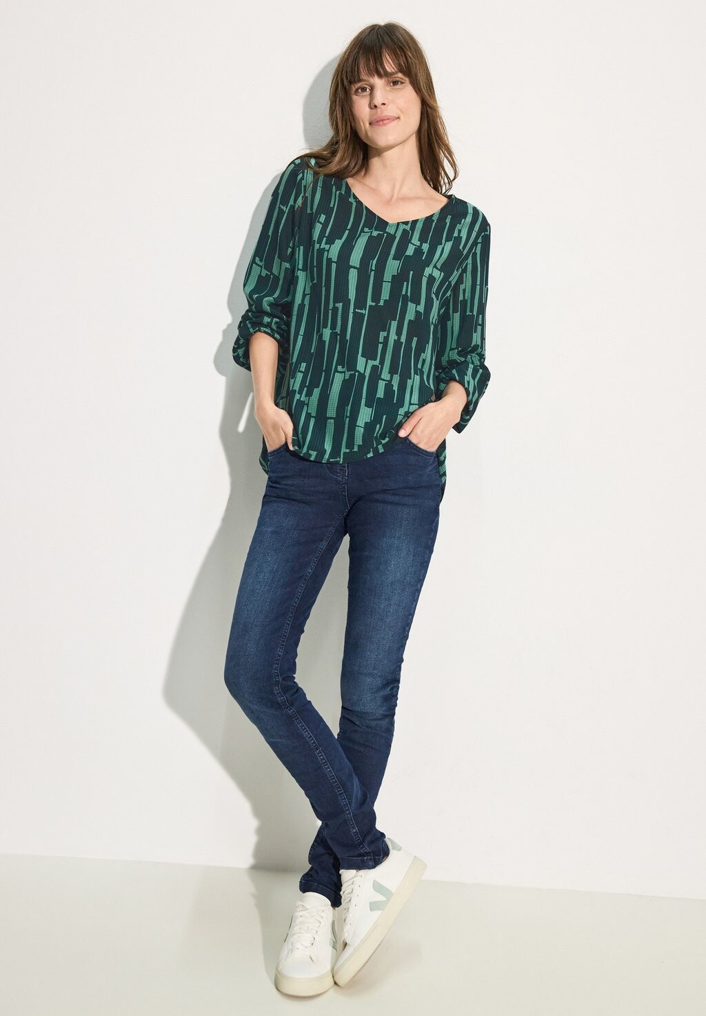 

Блуза BEDRUCKTE Cecil, цвет Mottled Dark Green
