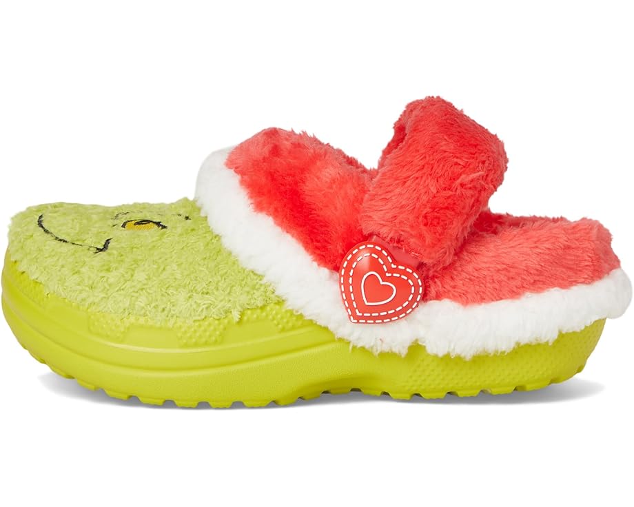 Детские клоги Crocs The Grinch Classic Lined Crocs Kids — фото 4