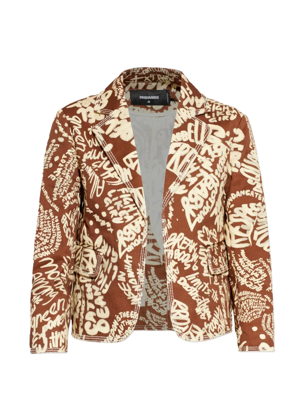 Жакет Rebel Hibiscus Maggie Dsquared2, коричневый