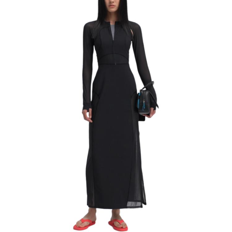 

SLNSH SS25 платье с длинным рукавом женское Lululemon, черный