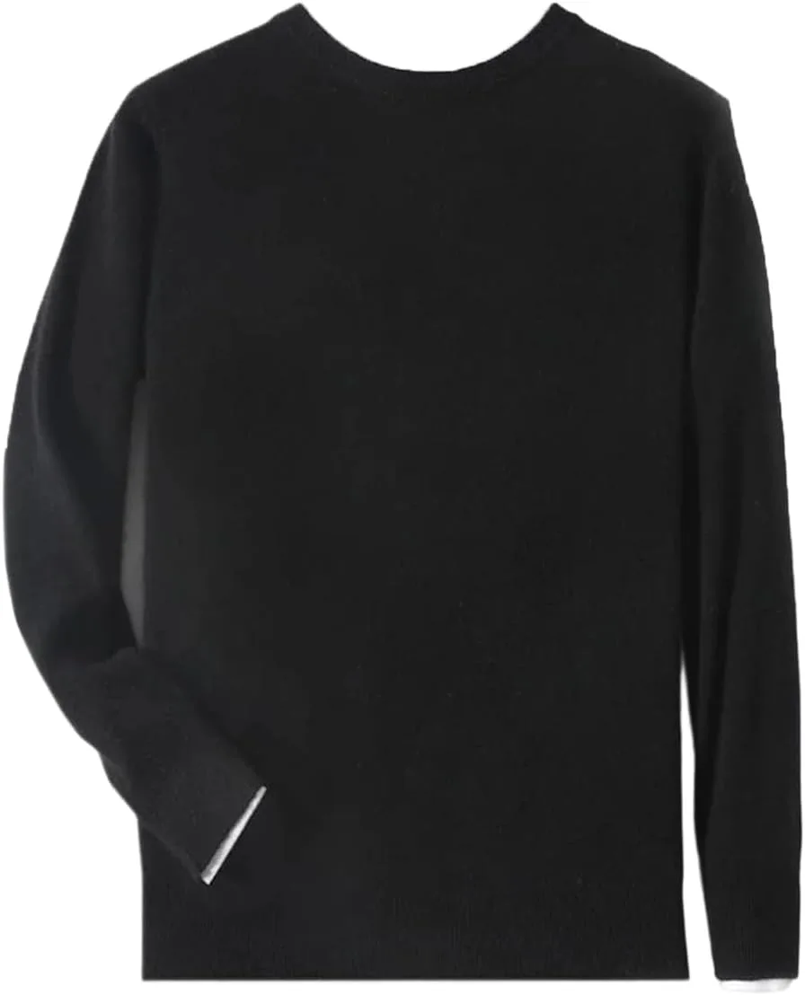 

Мужской свитер из мериносовой шерсти с круглым вырезом