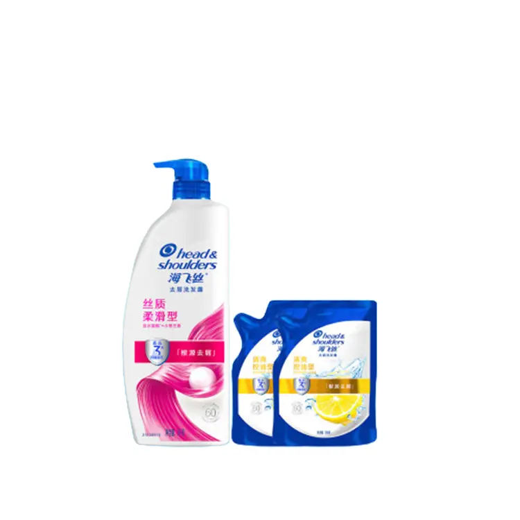 

Освежающий шампунь с лимоном глубокое очищение, объем и пышность аромат фрезии и цитрусов Head&shoulders, Two-Piece Set: Silk Smoothing Shampoo 1000g+Refreshing Oil-Control Shampoo 200g*2