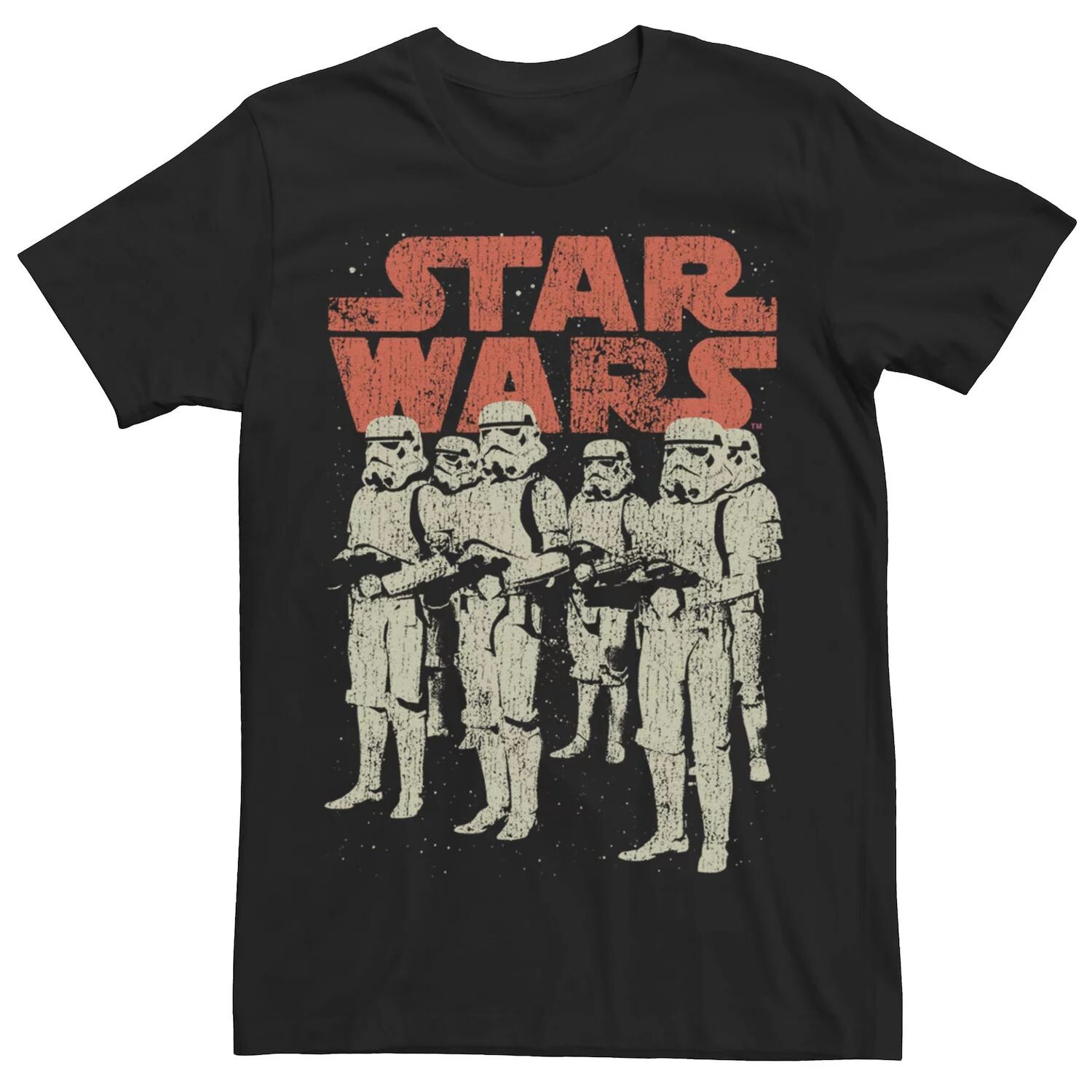 

Мужская футболка Stormtrooper с потертым портретом и логотипом Star Wars