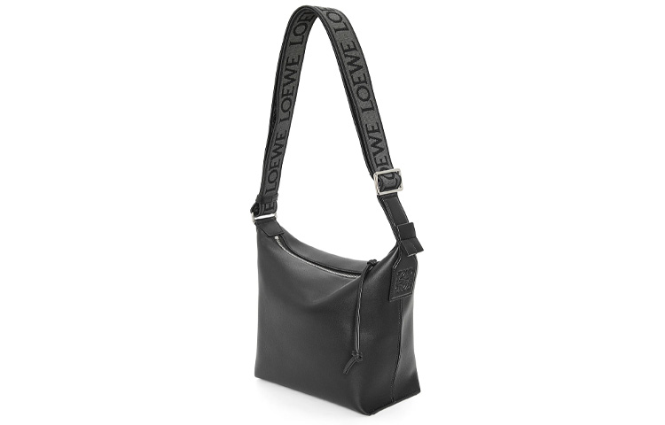 LOEWE Мужская сумка через плечо из мягкой гладкой кожи с жаккардовой тканью — фото 2