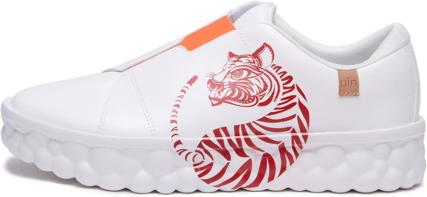 

Мужские модные кроссовки UIN Легкие прогулочные повседневные слипоны Художественно раскрашенные спортивные путешественные скейт-кроссовки Las Ramblas, Las Ramblas Ⅰ-tiger Roar