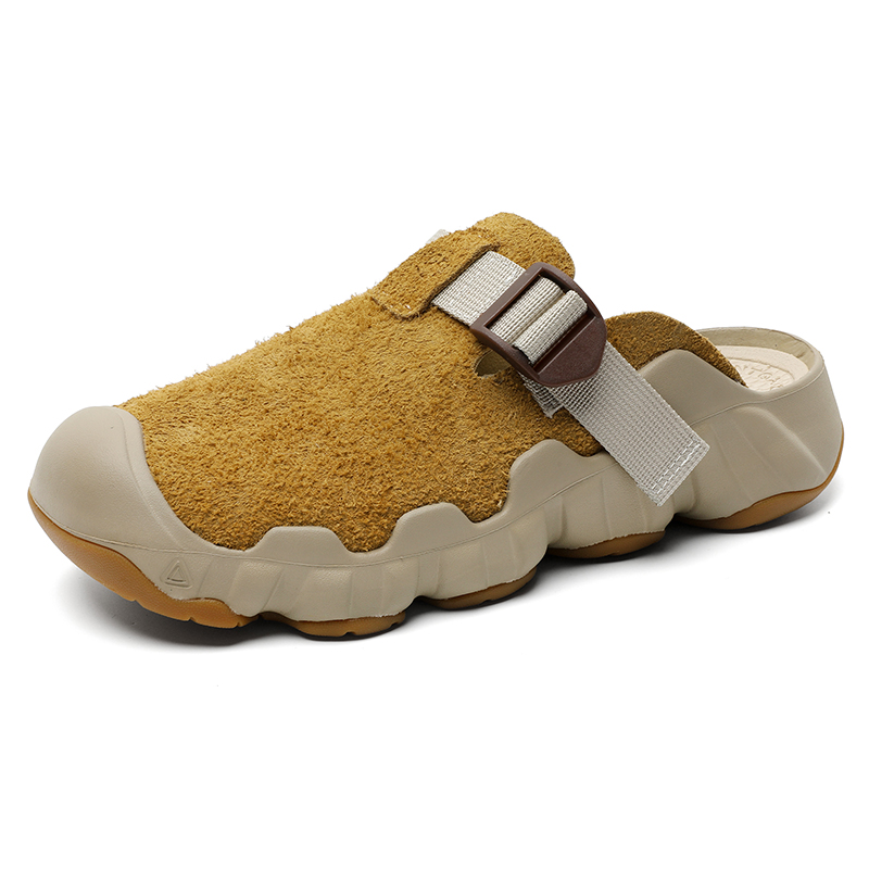 

WEISHIBANGWEI EVA устойчивые к истиранию закрытые тапочки унисекс желто-коричневые, цвет Yellow Brown