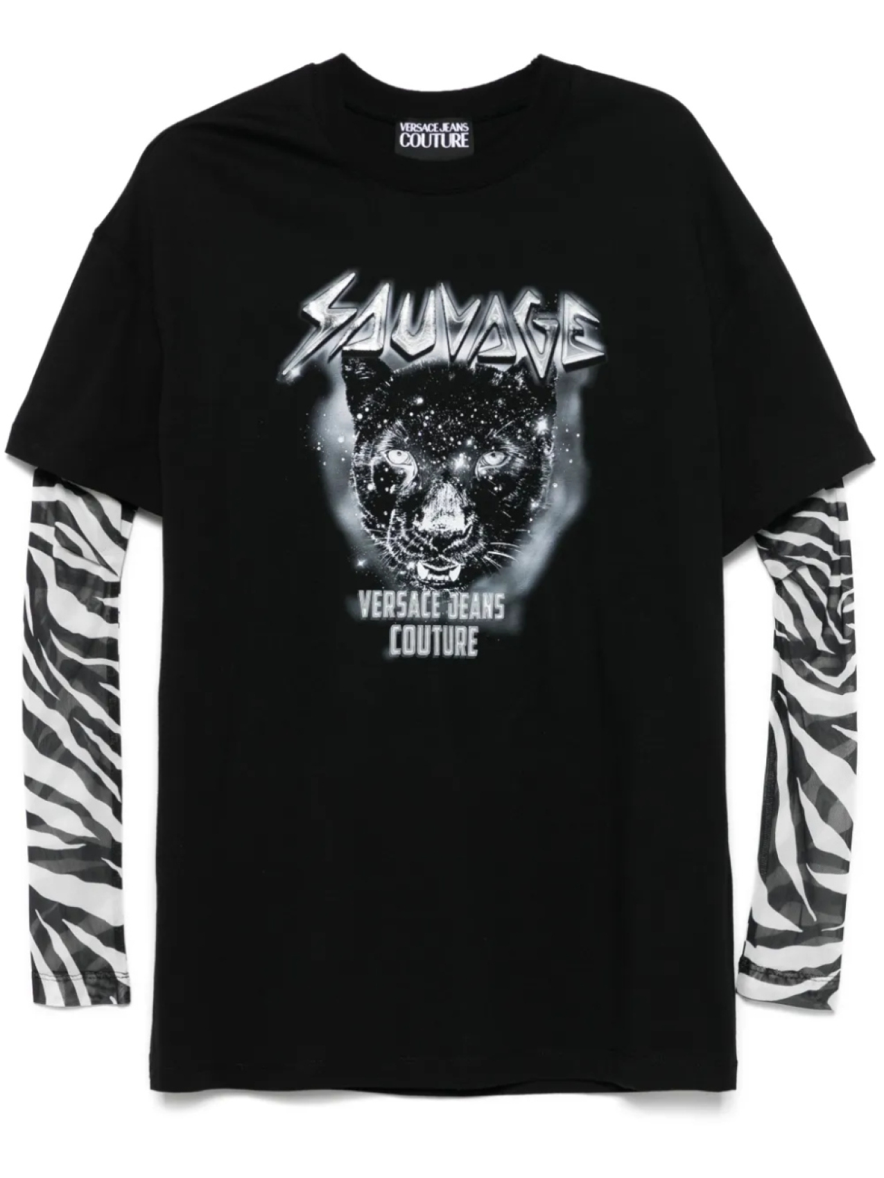 

Versace Jeans Couture многослойная футболка, черный
