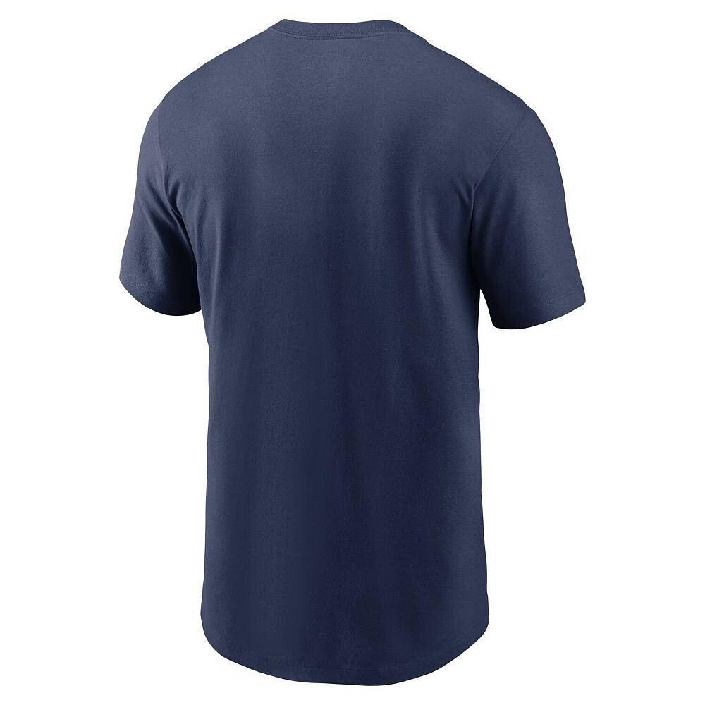 Мужская темно-синяя футболка Nike Tampa Bay Rays Fuse Wordmark, цвет Ray Navy — фото 4