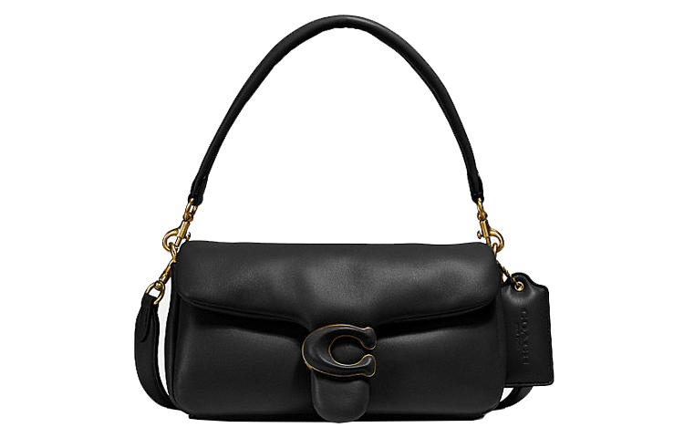 

Сумка Tabby Leather Cloud через плечо портативная сумка-подушка черная COACH