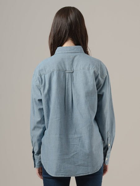 Рубашка бойфренда Хёрли Levi's, Medium Indigo - Worn In — фото 3
