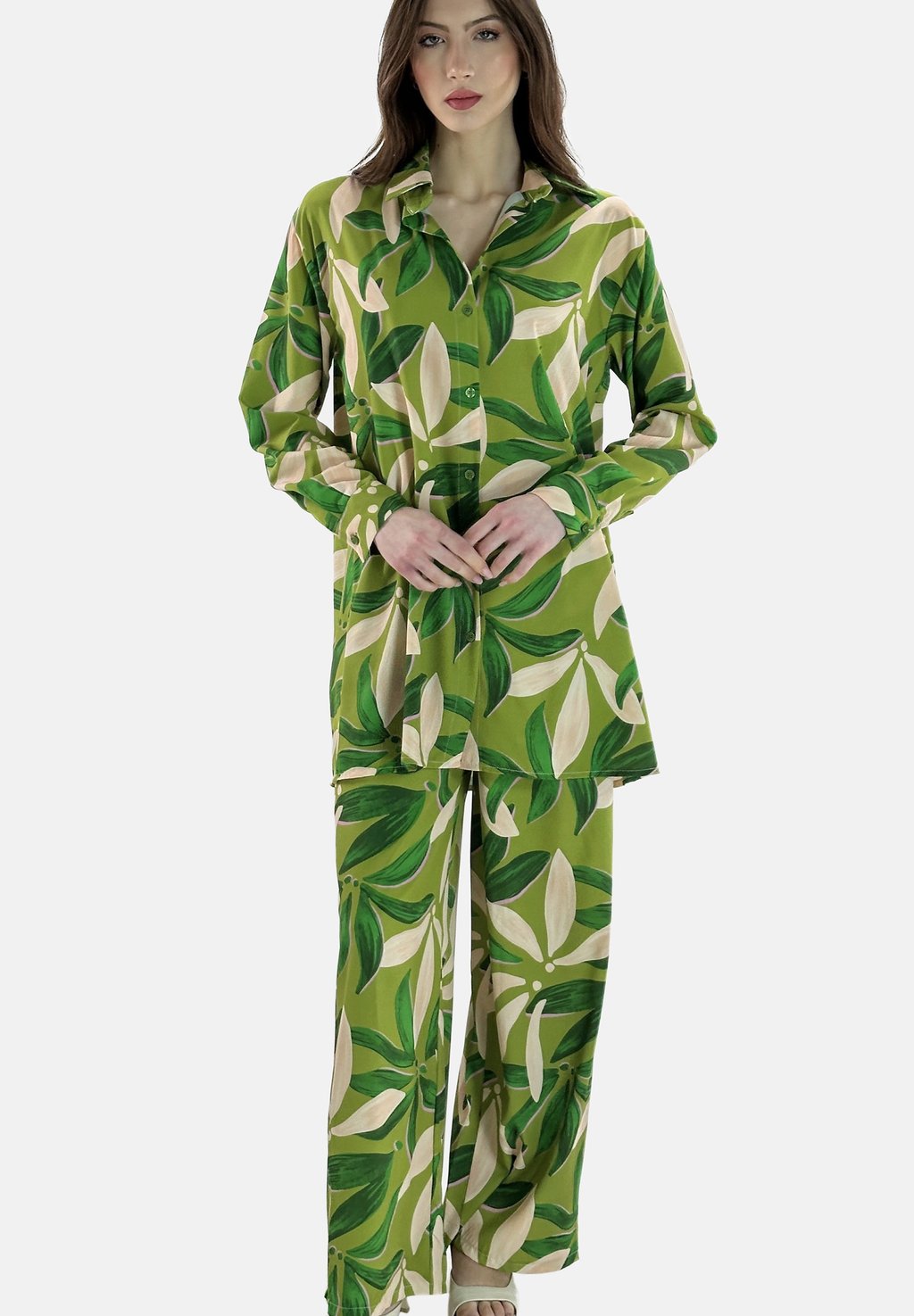 

Блузка на пуговицах SET - Trousers Elara, темно-зеленый