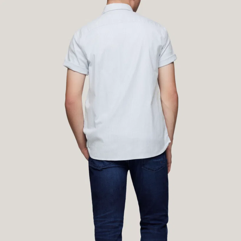 Рубашка мужская Multi Cloud Blue Tommy Hilfiger — фото 4