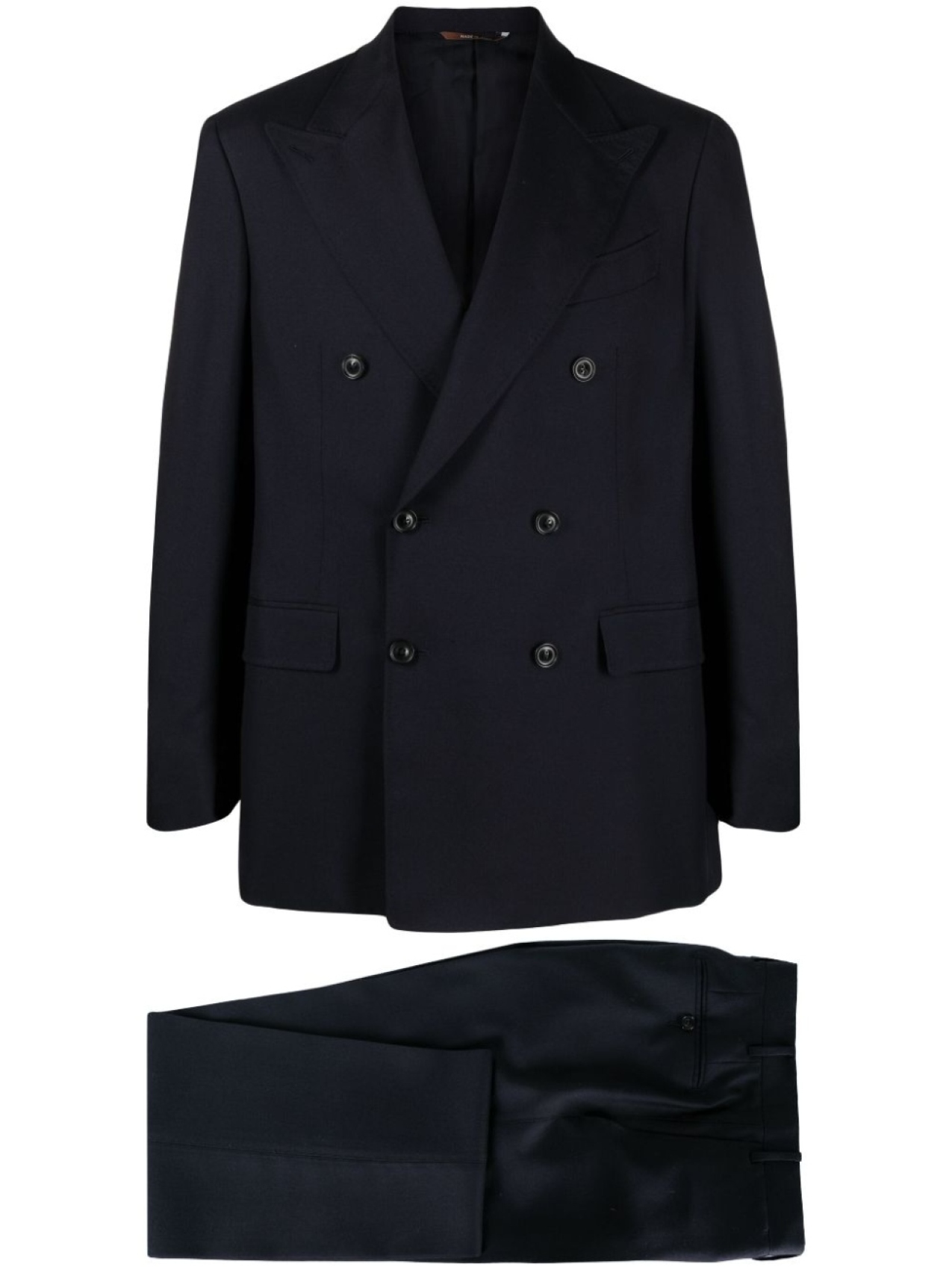 

Canali костюм с двубортным пиджаком, синий