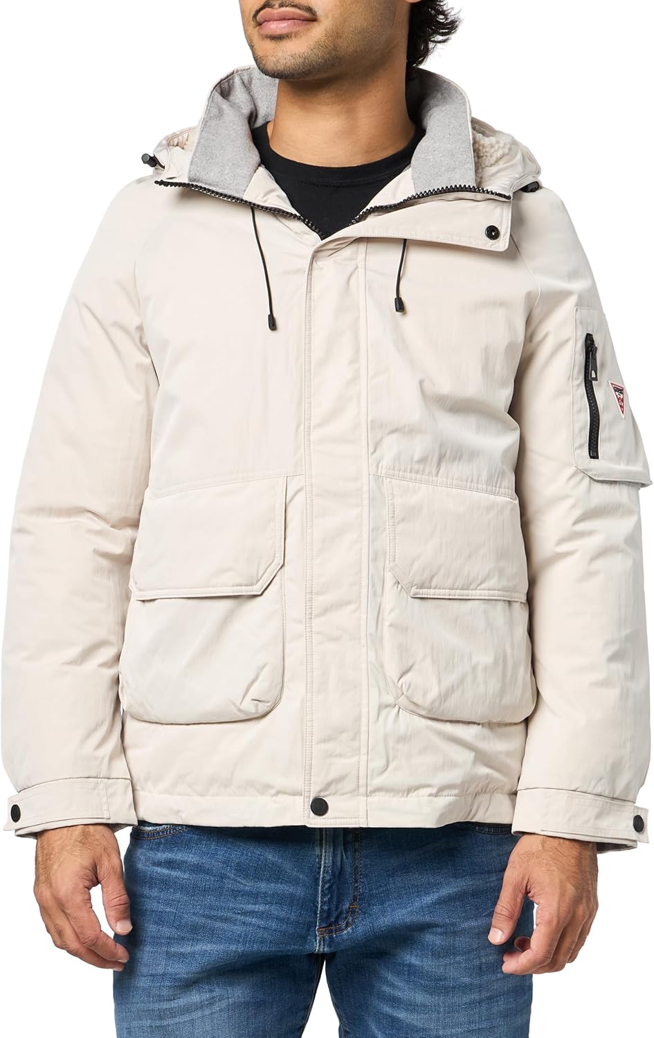 

Куртка Guess Lars Heavy Puffer Mid Length для мужчин, Dreamy Moon