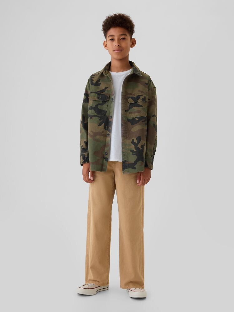 

Детские мешковатые джинсы Gap, коричневый