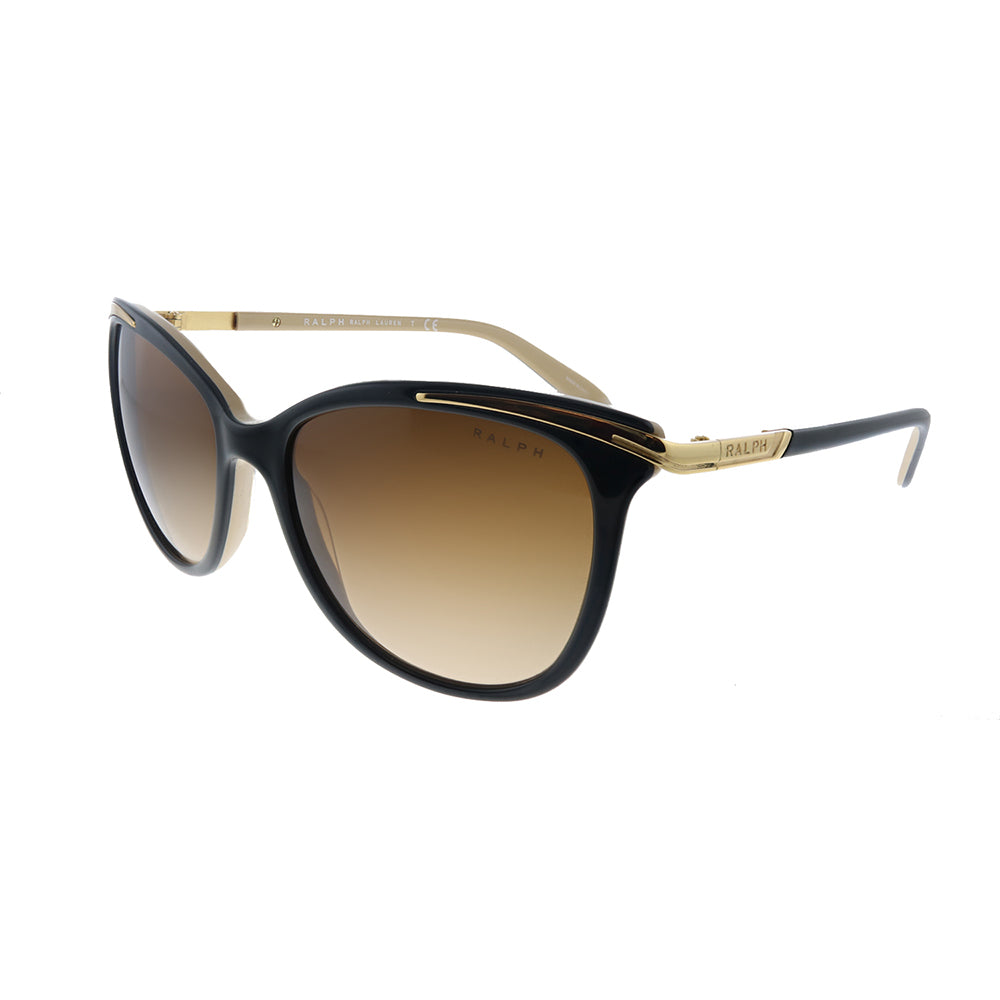 

Солнцезащитные очки женские «кошачий глаз» Ralph by Ralph Lauren RA 5203 109013, цвет shiny black on nude gold