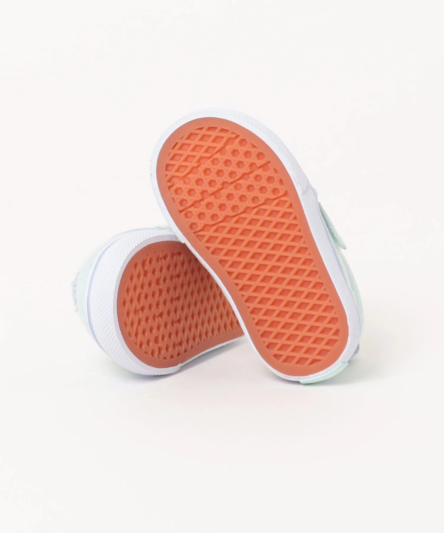 Детские сланцы VANS Slip-On с вышивкой мятные — фото 3