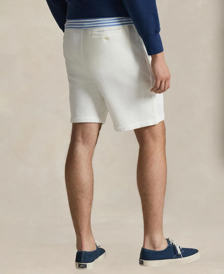 Мужские шорты с вышитым пони и завязками Polo Ralph Lauren, White — фото 3