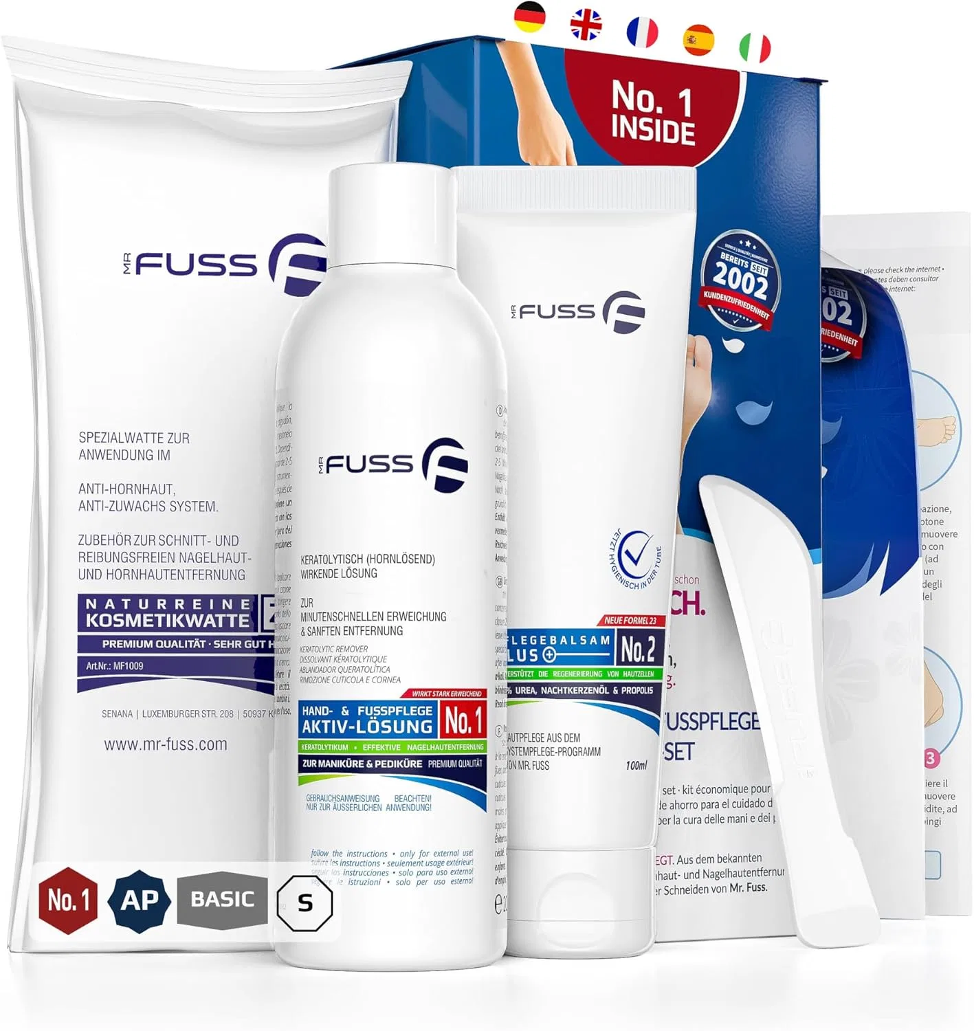 Набор для удаления мозолей и кутикулы «No. 1 Advanced Pack Basic» от Mr. Fuss Mr. Fuss