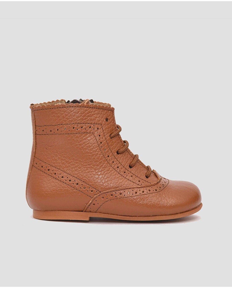

Детские ботинки из верблюжьей кожи с шнуровкой Mr. Mac Shoes, коричневый