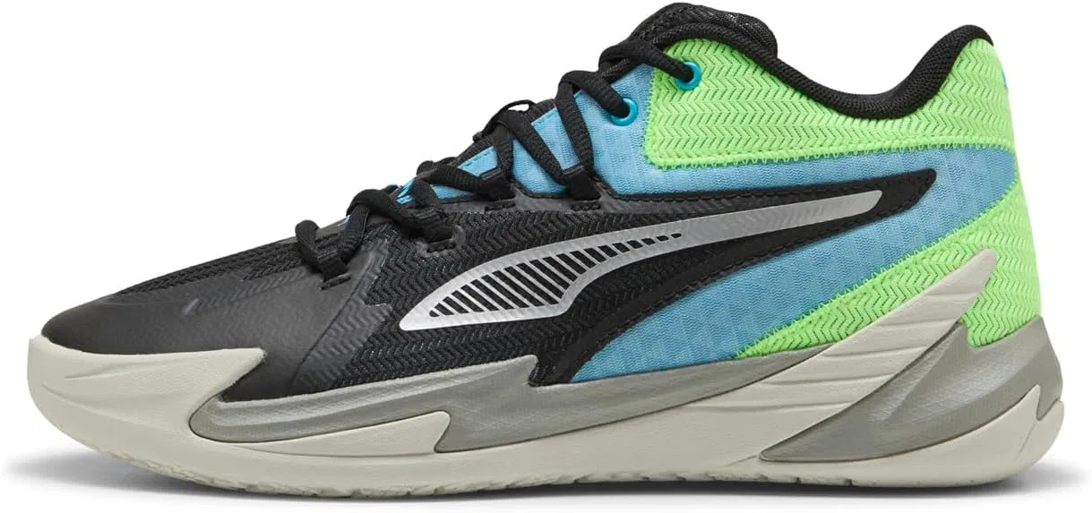 Кроссовки Puma Dagger Puma Black-Bright Aqua-Green Glar унисекс для взрослых — фото 2