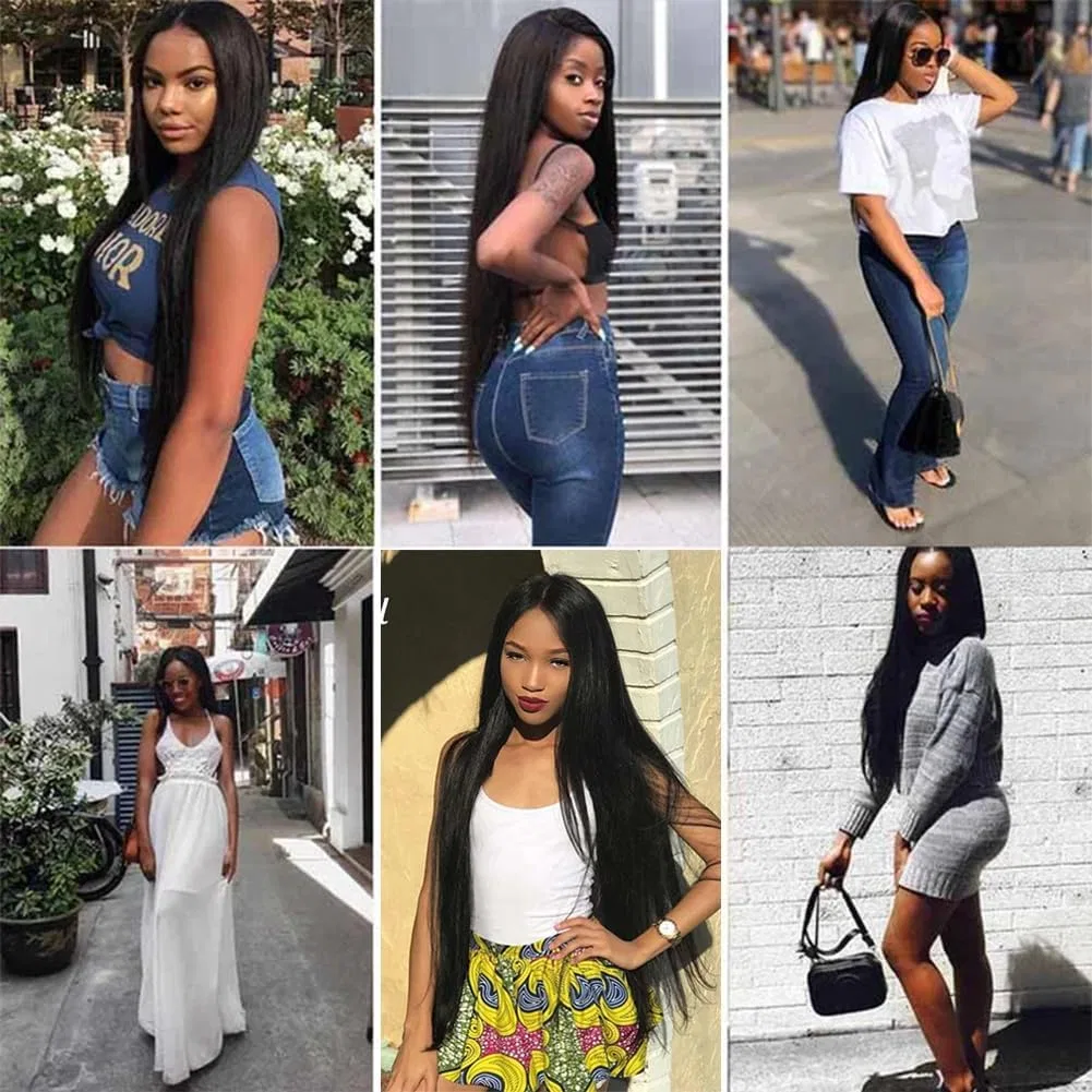 Наращивание волос из натуральных прядей Hxxcoup Qiyazai, Straight Bundles Human Hair — фото 3