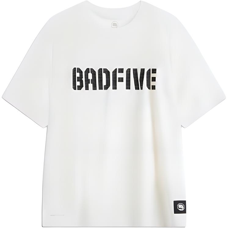 

Футболка баскетбольная коллекции BadFive мужская цвета слоновой кости LiNing