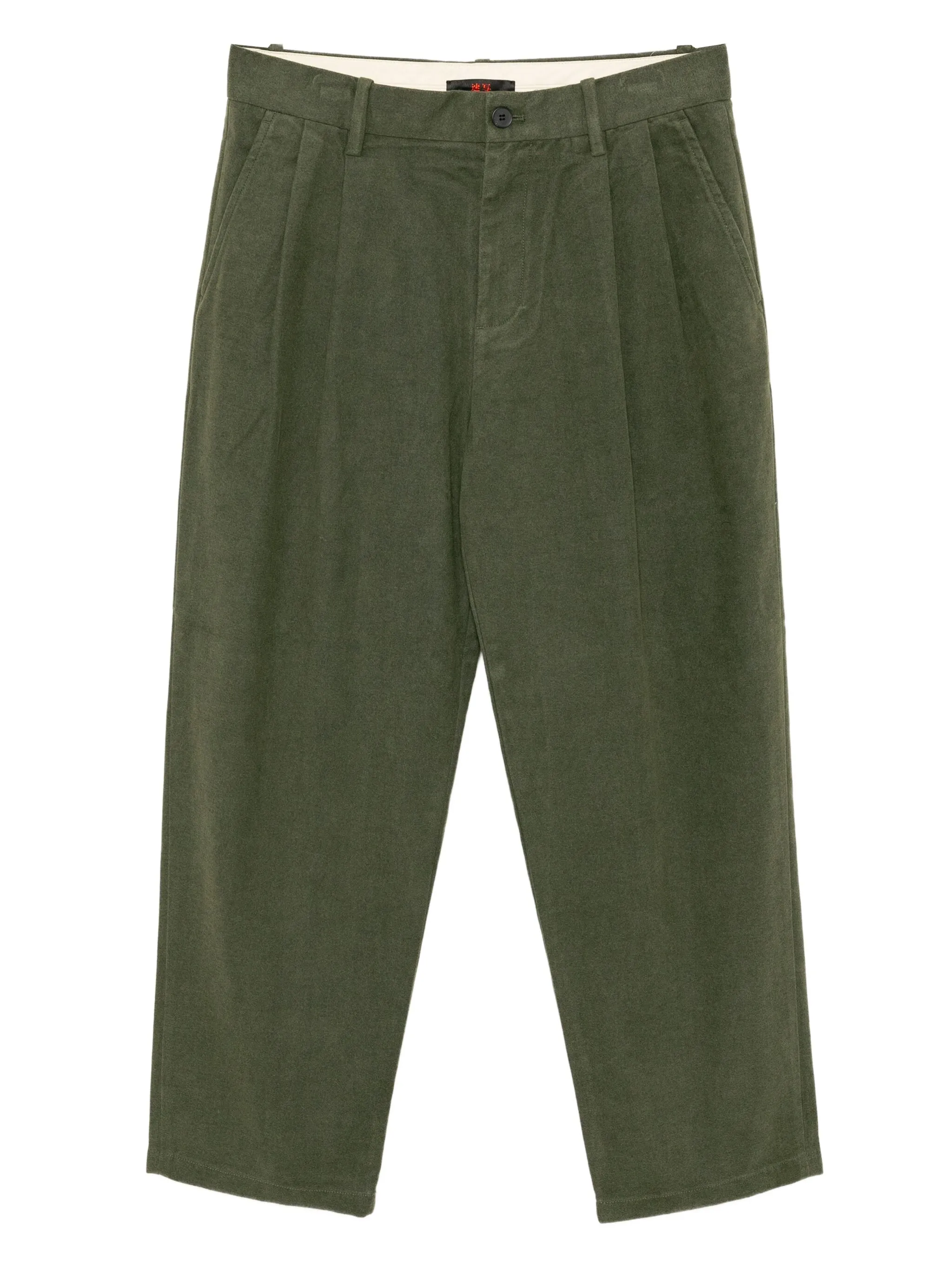 

Зауженные брюки со складками Croquis, зеленый