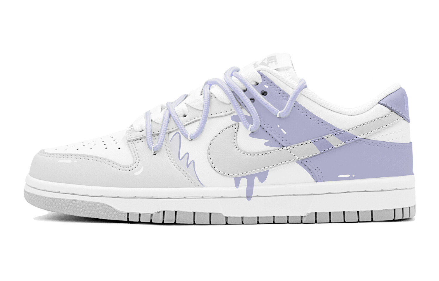 

Кроссовки для скейтбординга Dunk мужские низкие серый Nike