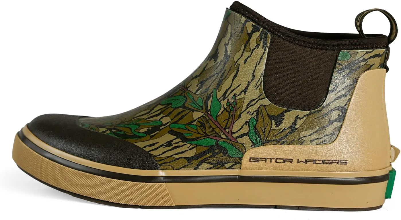 Мужские болотные сапоги Gator Waders - прочные водонепроницаемые ботинки до щиколотки с неопрена, устойчивые к скольжению, для кемпинга, рыбалки и походов, зеленый — фото 3