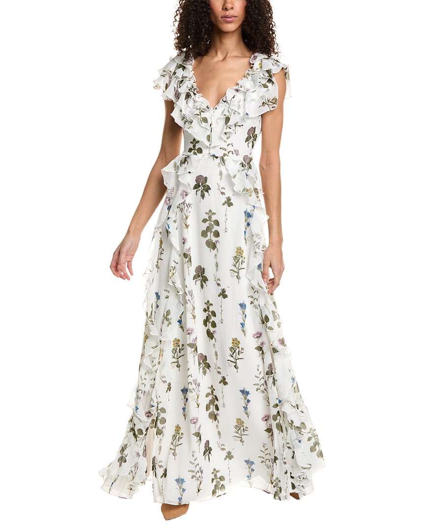 

Шифоновое макси-платье от Ted Baker, белый