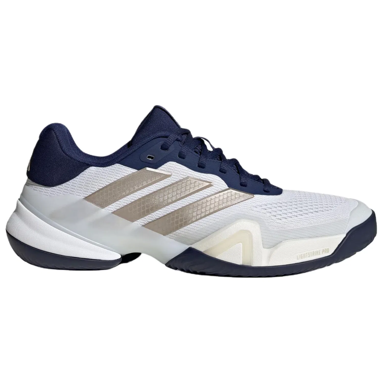 Кроссовки теннисные BARRICADE 14 Adidas бело-синие — фото 3