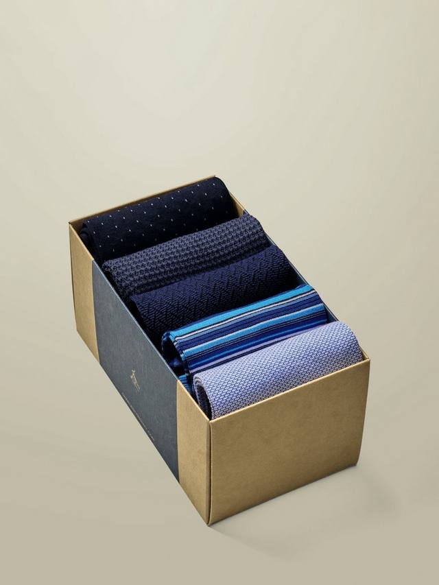 

Носки из хлопковой смеси Charles Tyrwhitt, Pack of 5, Blue