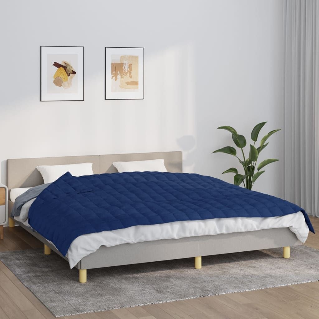 

Одеяло утяжеленное The Living Store синее 155х220 см, 11 кг ткань, синий