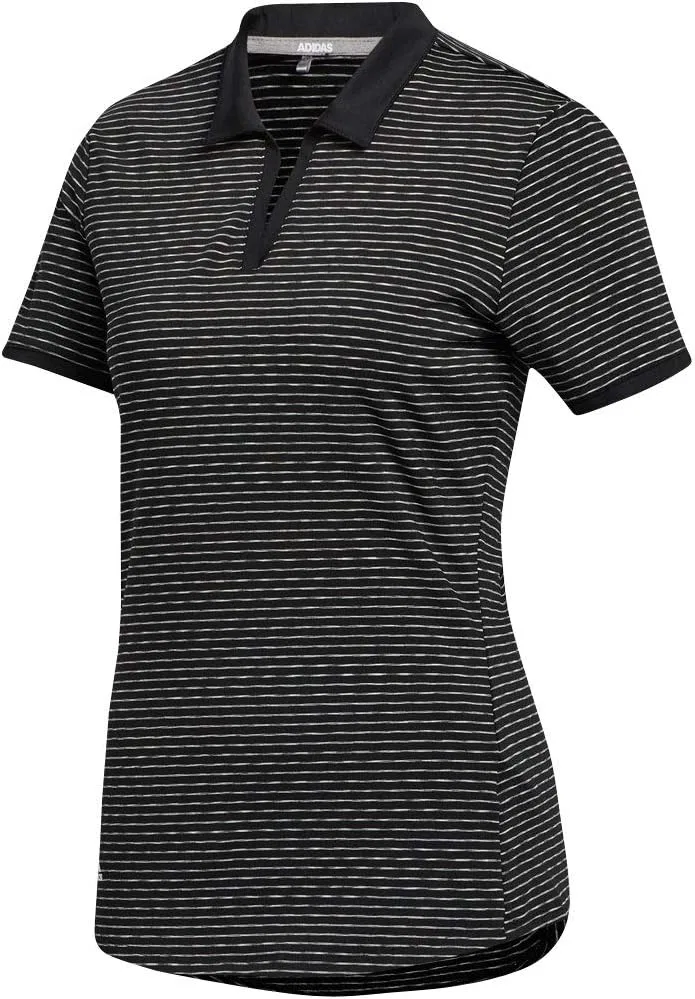Футболка-поло Adidas Golf Ultimate365 в полоску Space Dye, черный