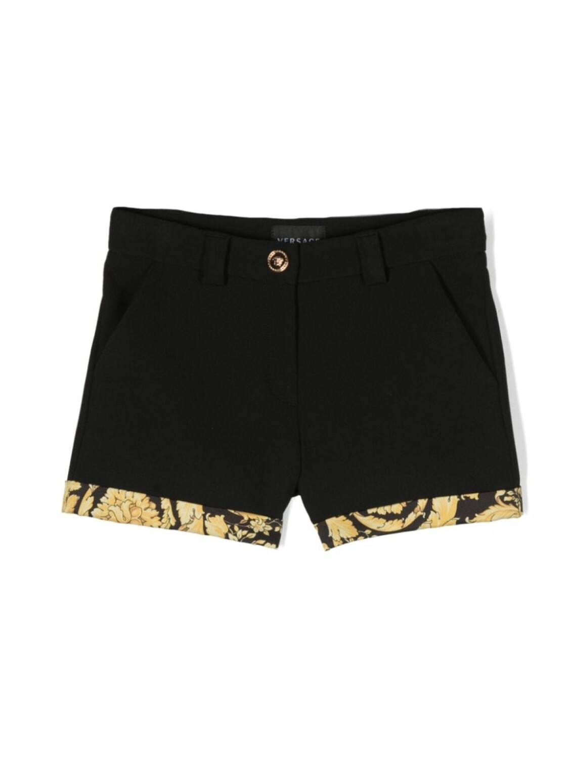 

Шорты с принтом Barocco Versace Kids, черный