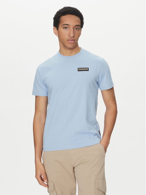 

Футболка regular fit Iaato NP0A4HFZ Napapijri, голубой, Синий, Футболка regular fit Iaato NP0A4HFZ Napapijri, голубой