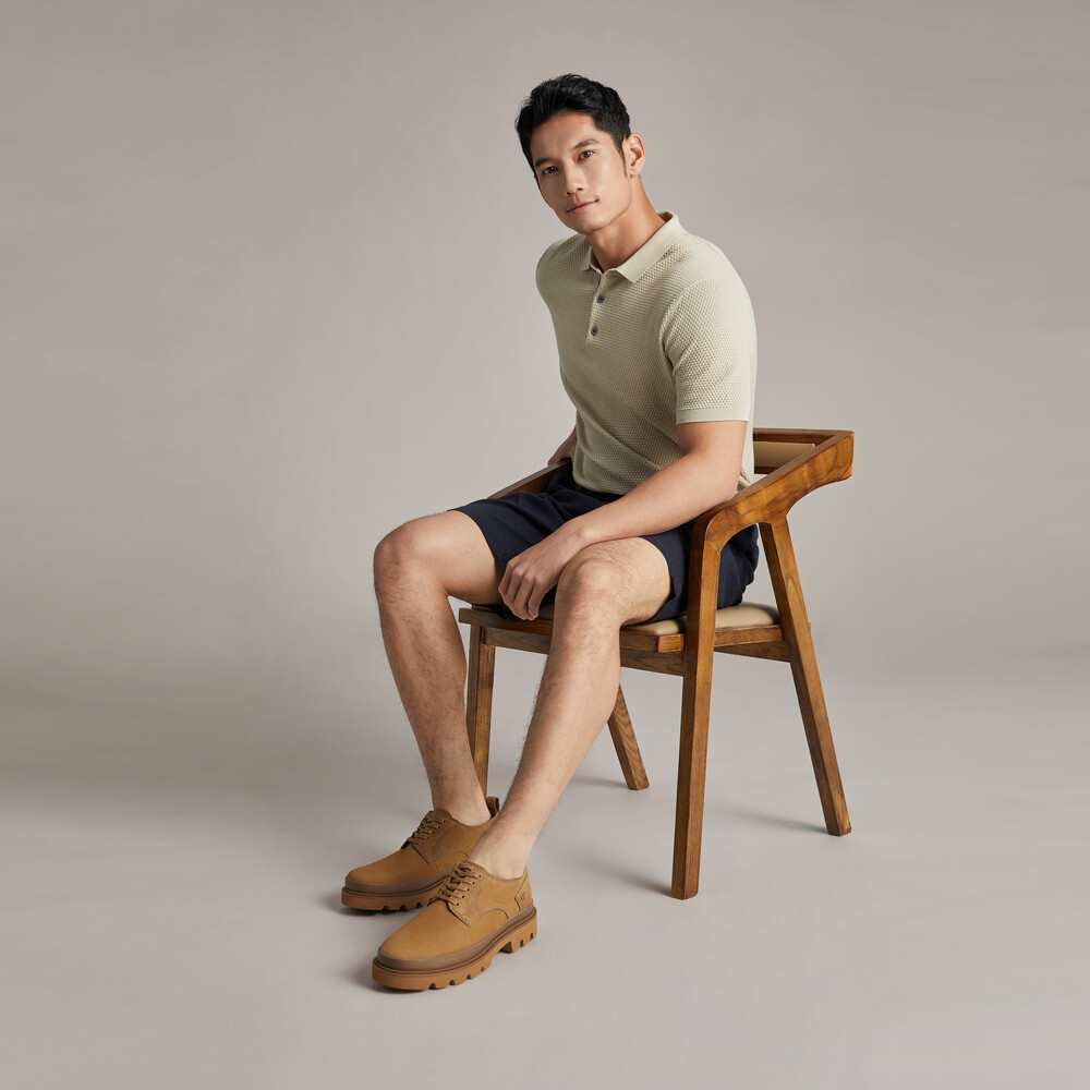Мужские повседневные мужские низкие желтые Clarks — фото 2
