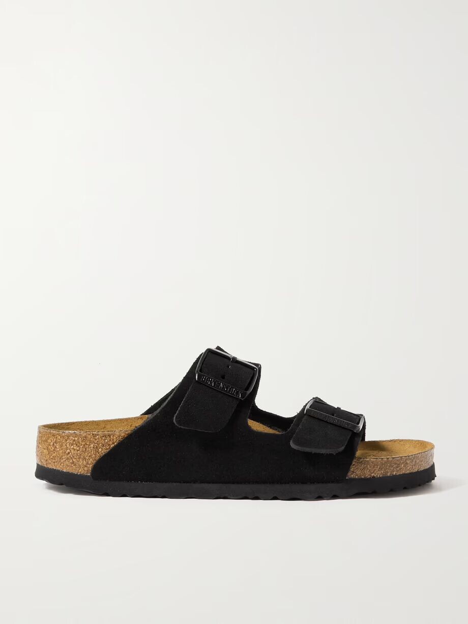 Сандалии Arizona замшевые Birkenstock, черный