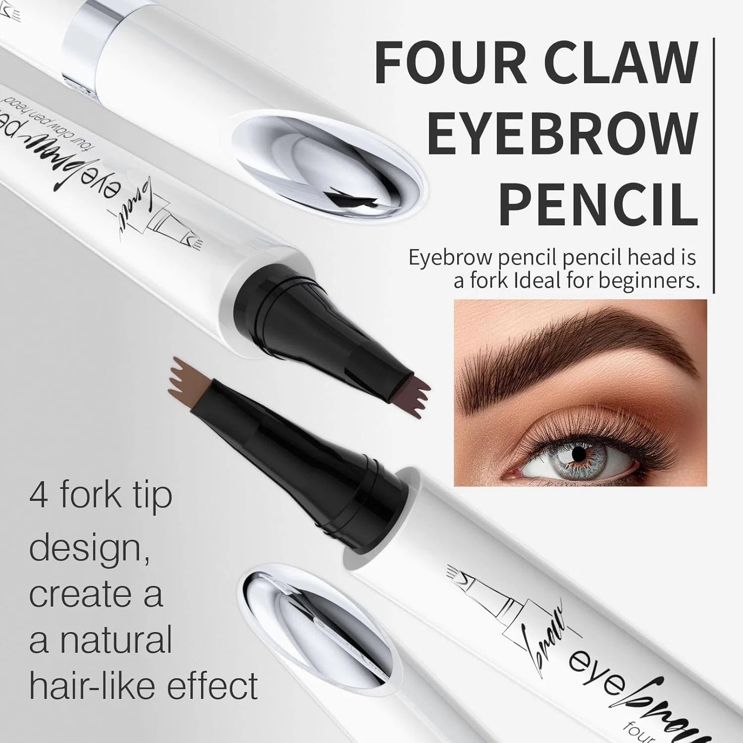 Водостойкий карандаш для бровей 3D Microblading Magic Eyebrow Pencil, светло-коричневый Tblmpne, A-01# Light Brown — фото 3