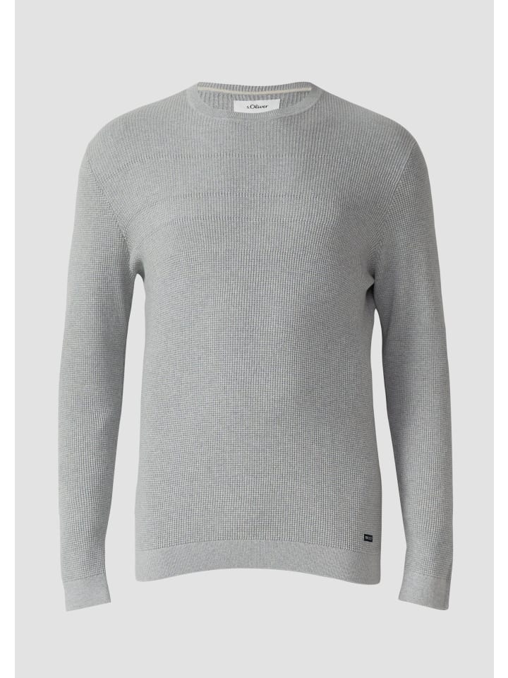 

Вязаный свитер цвета 94W0_серый меланж s.Oliver
