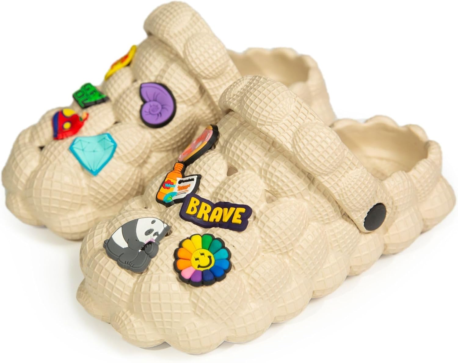 

Детские шлепанцы LEPHYON Bubble Slides, бежевый