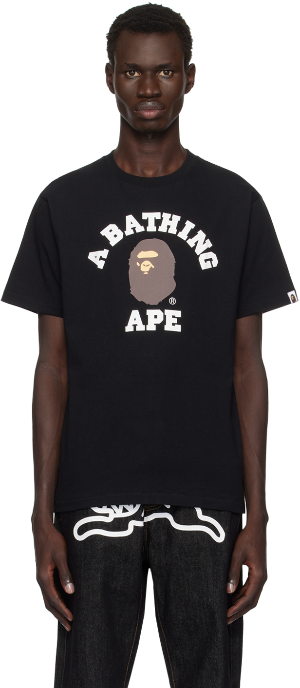 

Футболка колледжа BAPE, черный