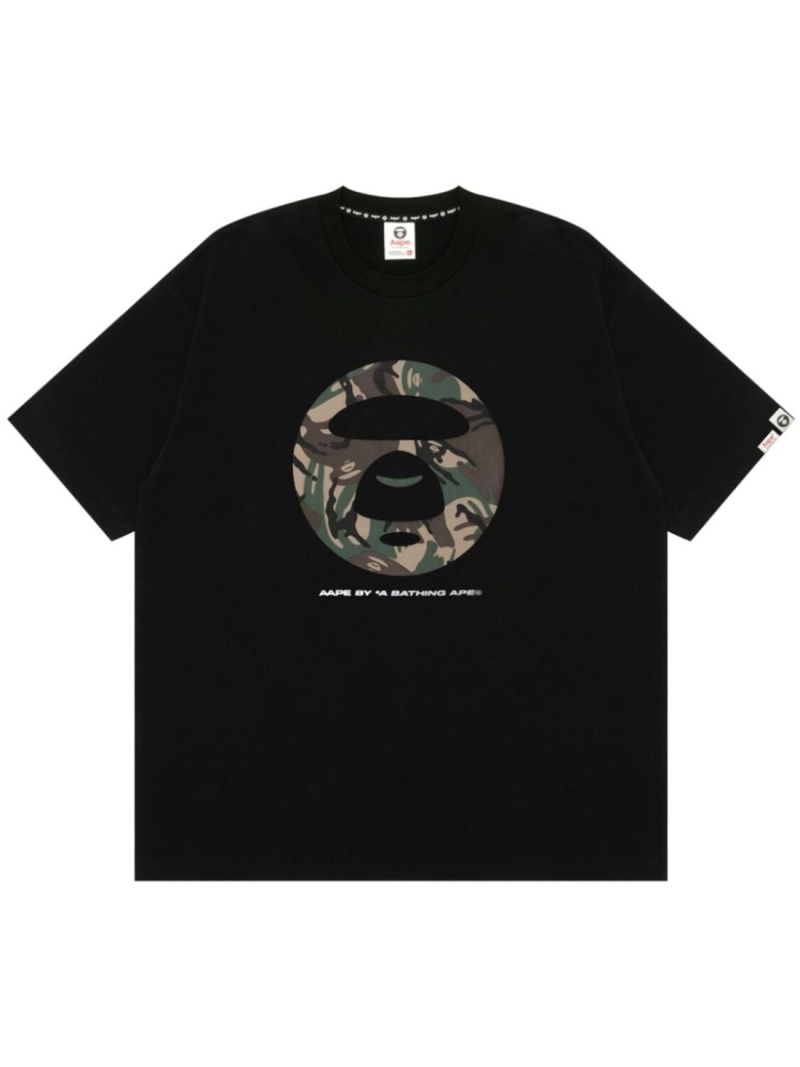 

Хлопковая футболка с графичным принтом AAPE BY *A BATHING APE, черный