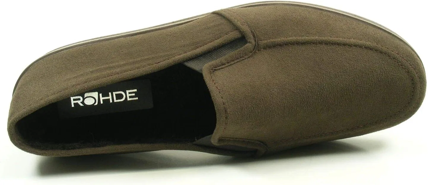 Мужские тапочки Rohde Lillestrom 2609-72 из натуральной шерсти, Brown — фото 3